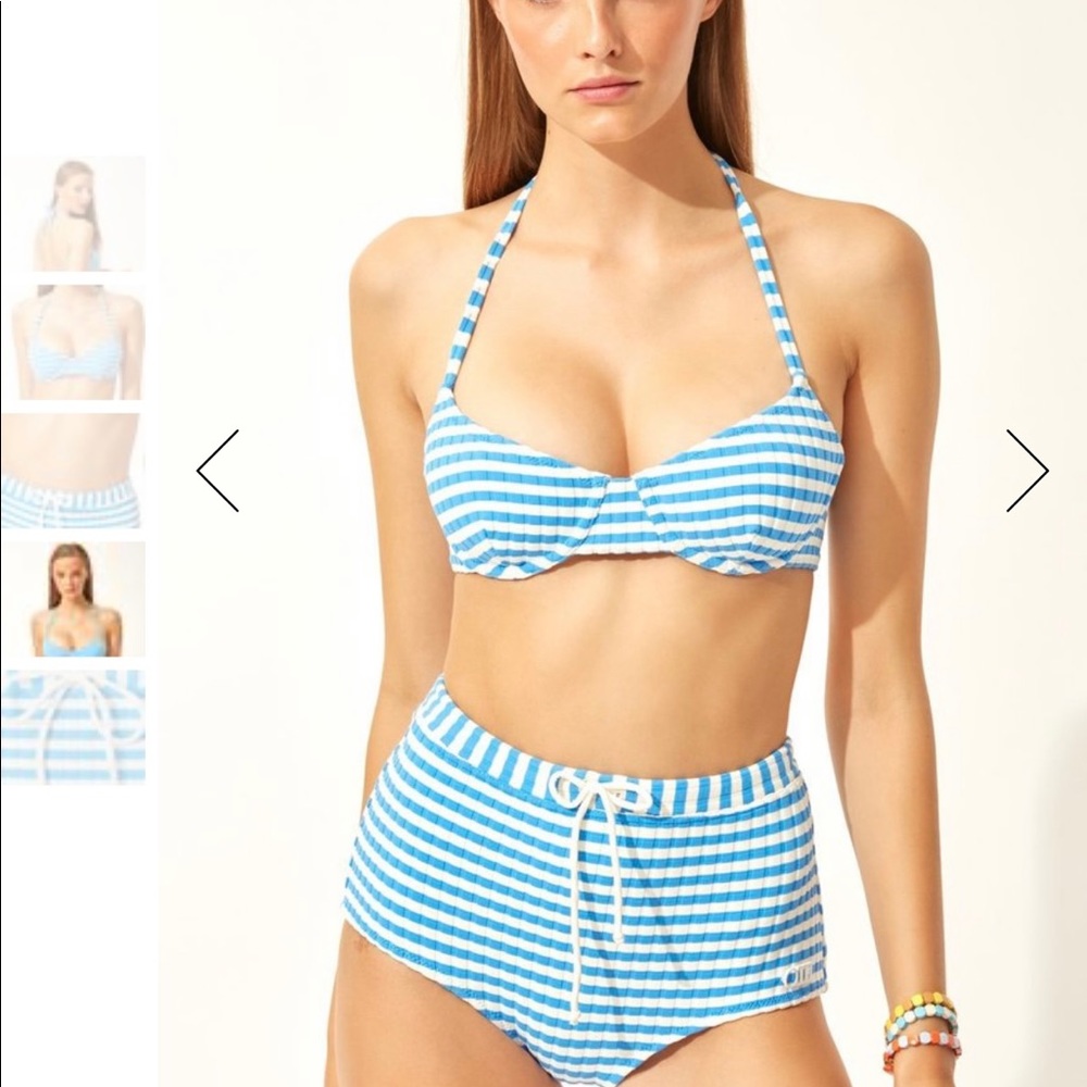 Solid & Striped, Ginger Tie Bottom (M) and Top (XS).